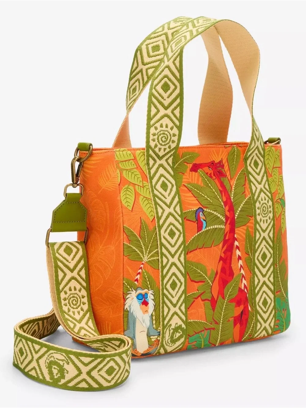 Loungefly Disney The Lion King Animals Printed Crossbody Tote Bag Simba 🆕🆕🆕